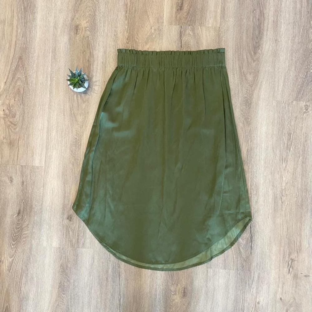 LOFT Olive Green Skirt